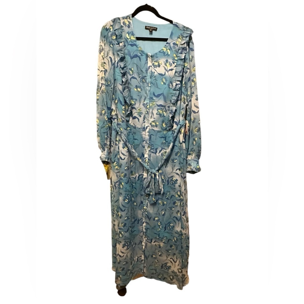 Prabal Gurung paradise blue maxi dress size 2X